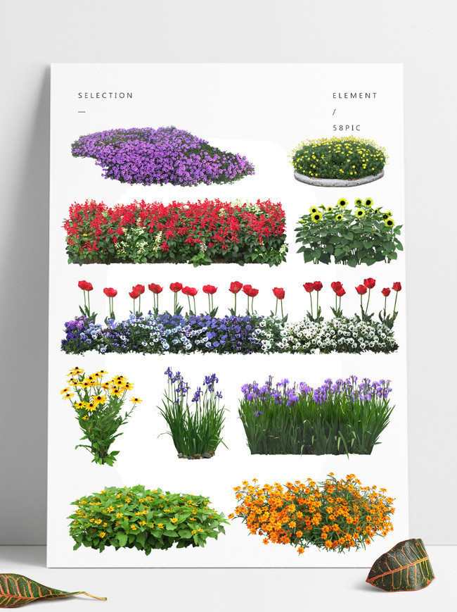 融合與共生 園林花卉之美與機械設(shè)備的硬朗線條